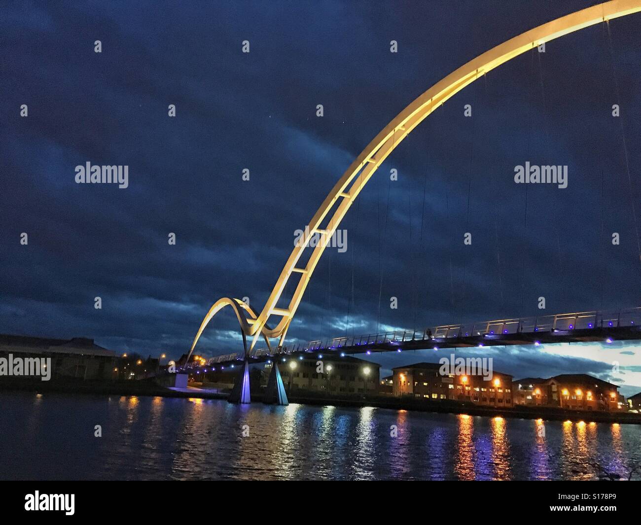 Infinity Bridge Teesside Stock Photo