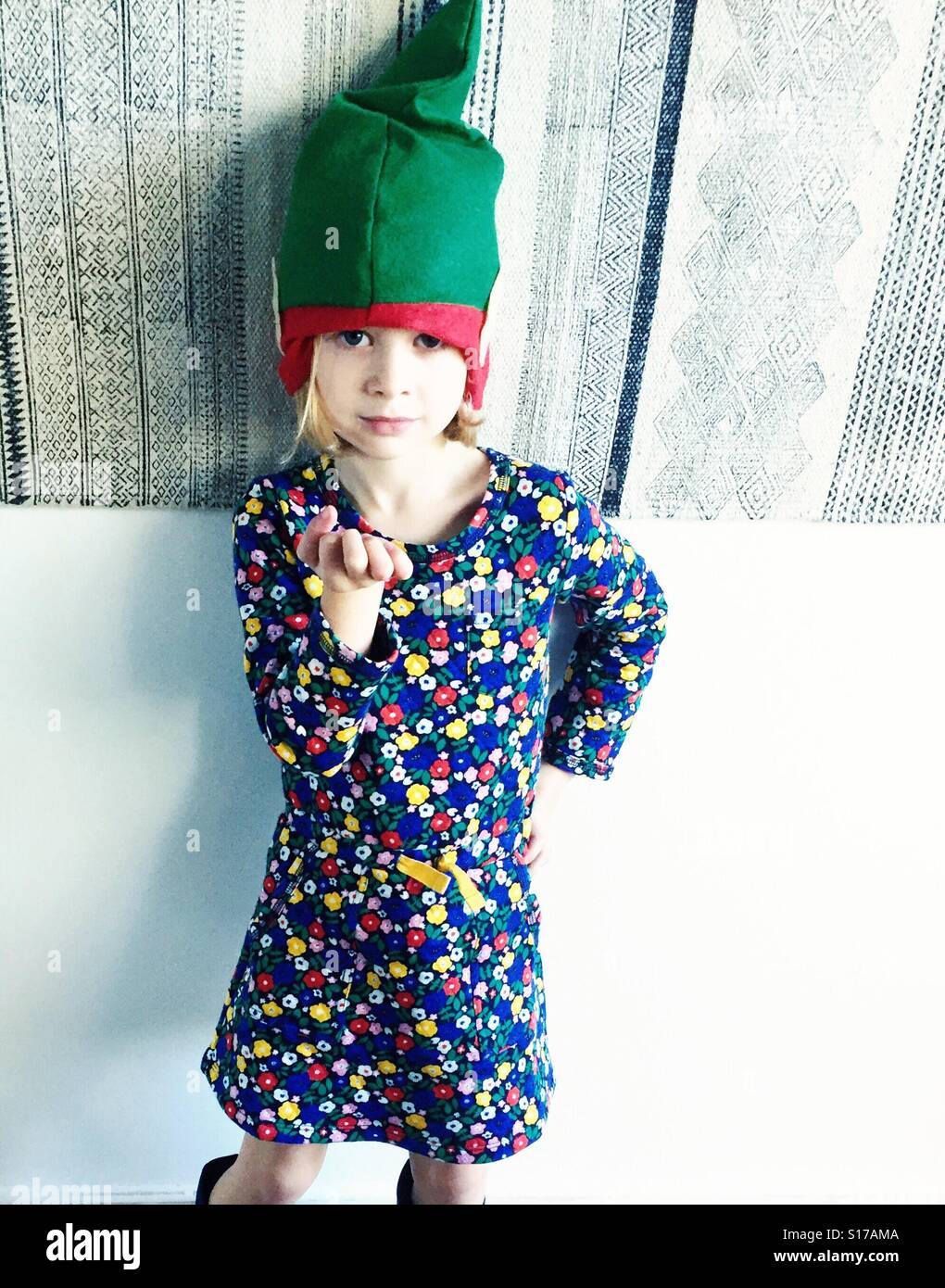 elf hat kid stock photo 310563354 alamy