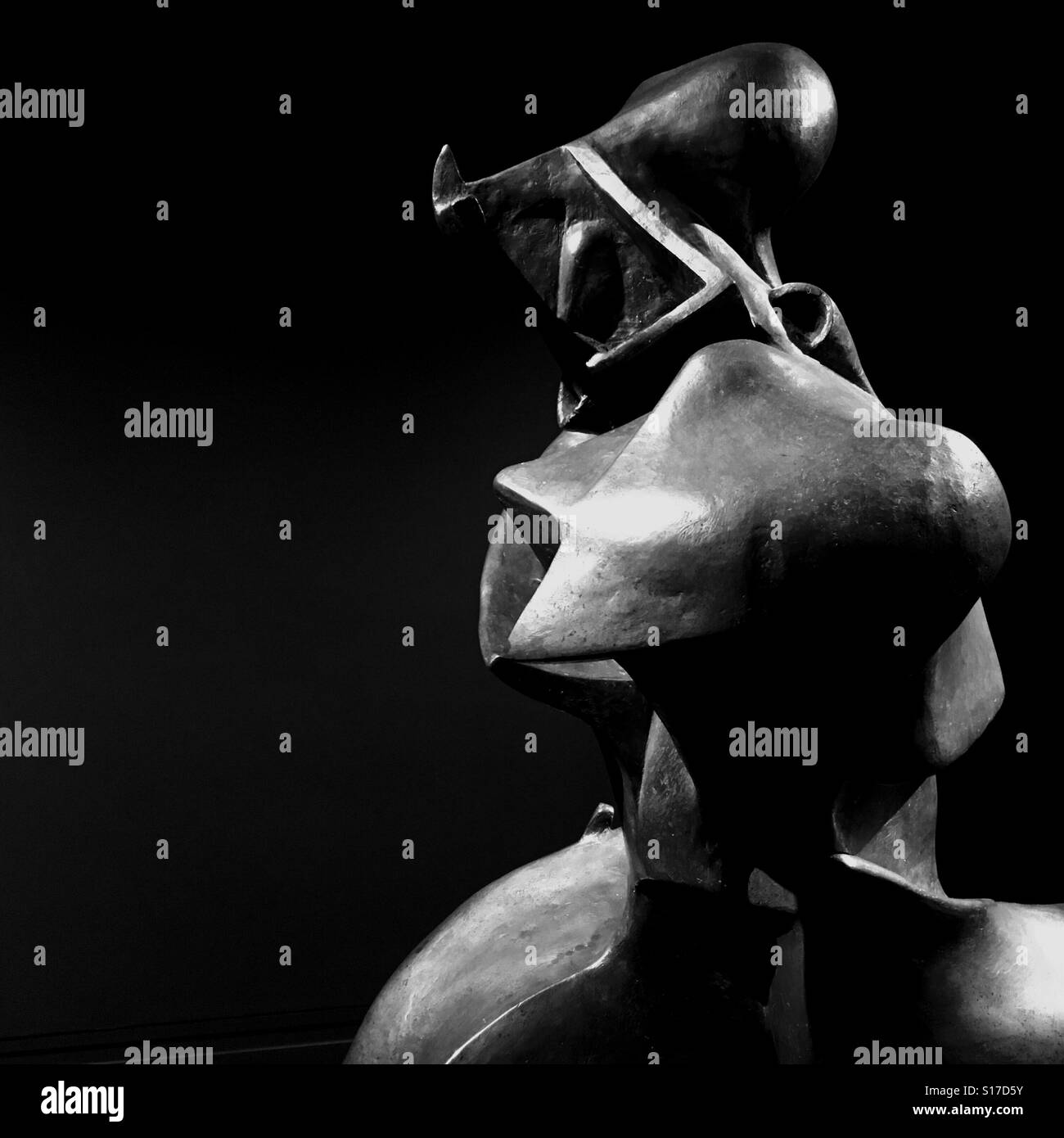 Detail of Futurist sculpture by Umberto Boccioni Stock Photo