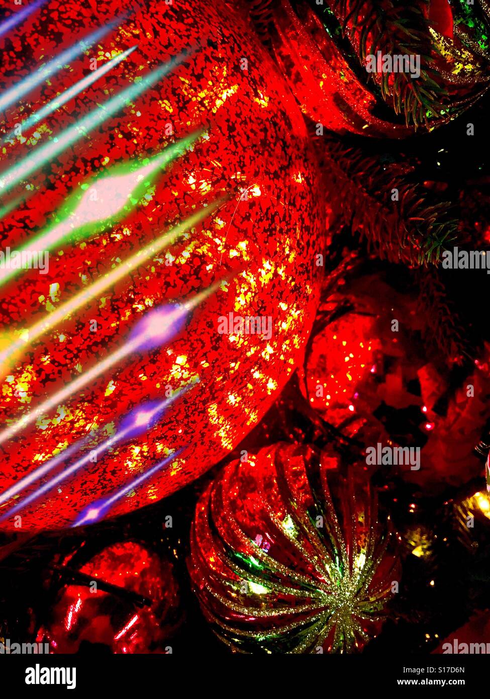 Christmas ornaments - Smartphone Captured Stock Image