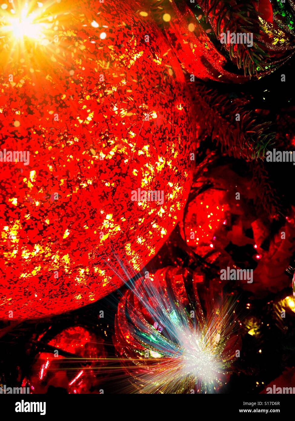 Christmas ornaments - Smartphone Captured Stock Image