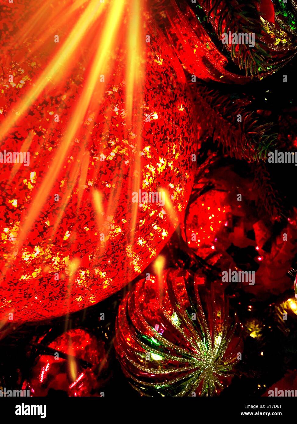 Christmas ornaments - Smartphone Captured Stock Image