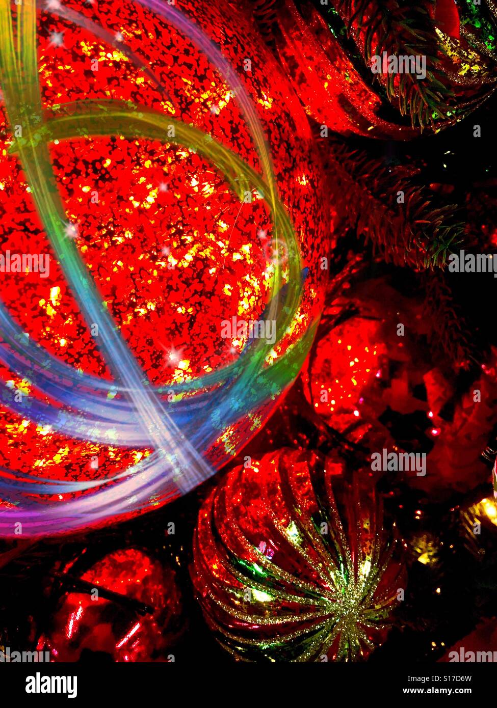 Christmas ornaments - Smartphone Captured Stock Image
