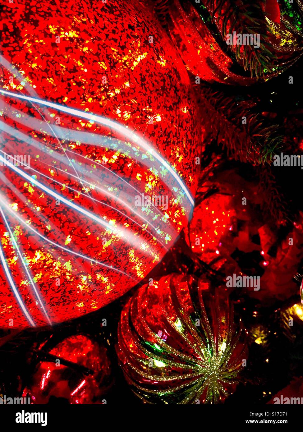 Christmas ornaments - Smartphone Captured Stock Image
