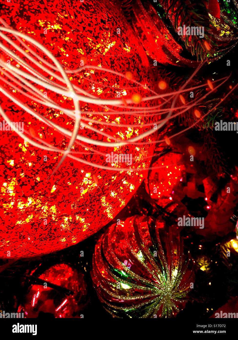 Christmas ornaments - Smartphone Captured Stock Image