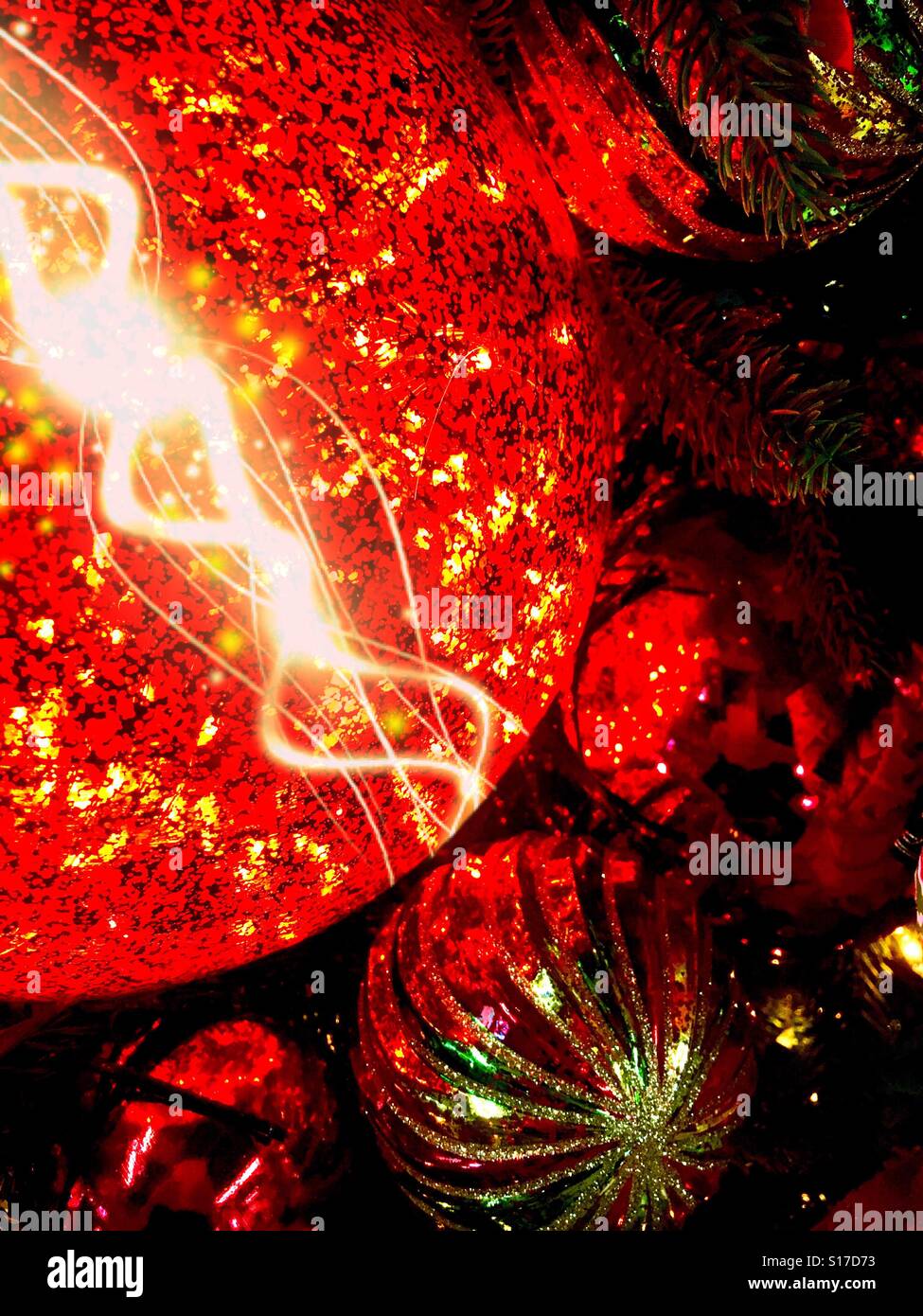 Christmas ornaments - Smartphone Captured Stock Image