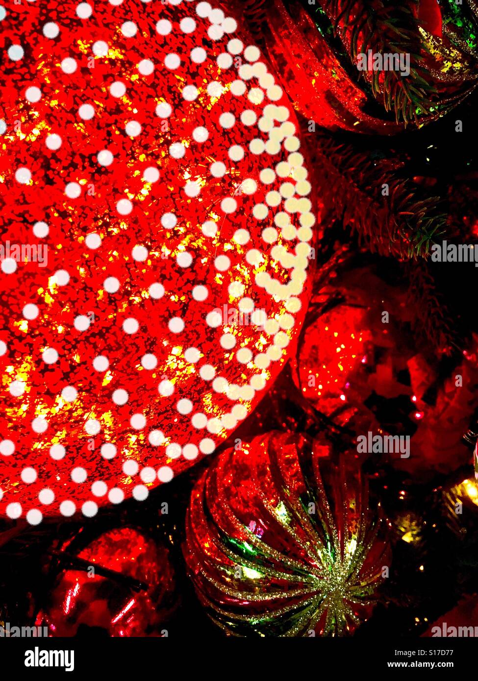 Christmas ornaments - Smartphone Captured Stock Image