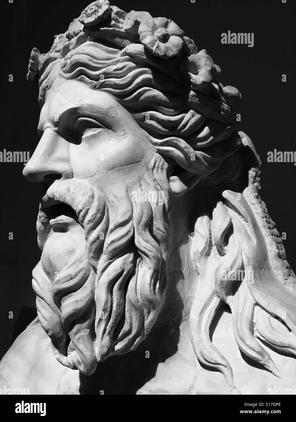 River dirty, marble statue, 2nd century AD, Roman, National Archaeological Museum, Naples, Italy Stock Photo