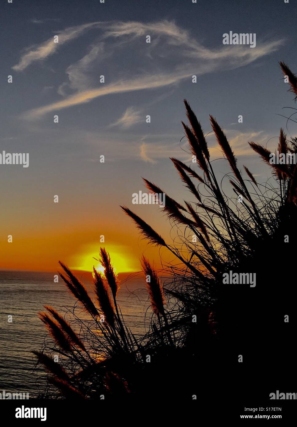 Big Sur Sunset, California Stock Photo