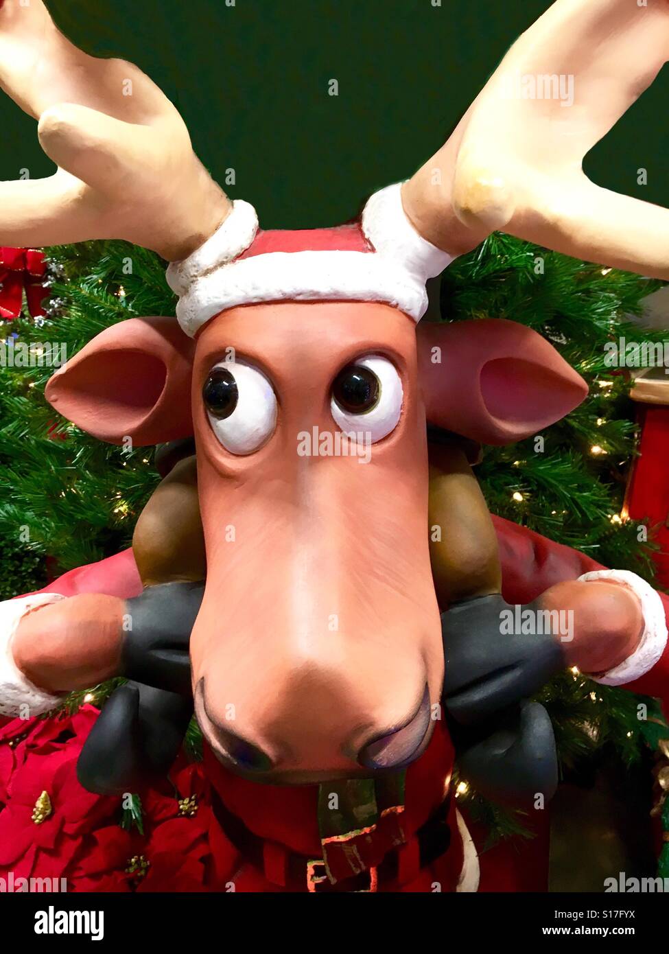 Santa's reindeer - Smartphone Captured Stock Image