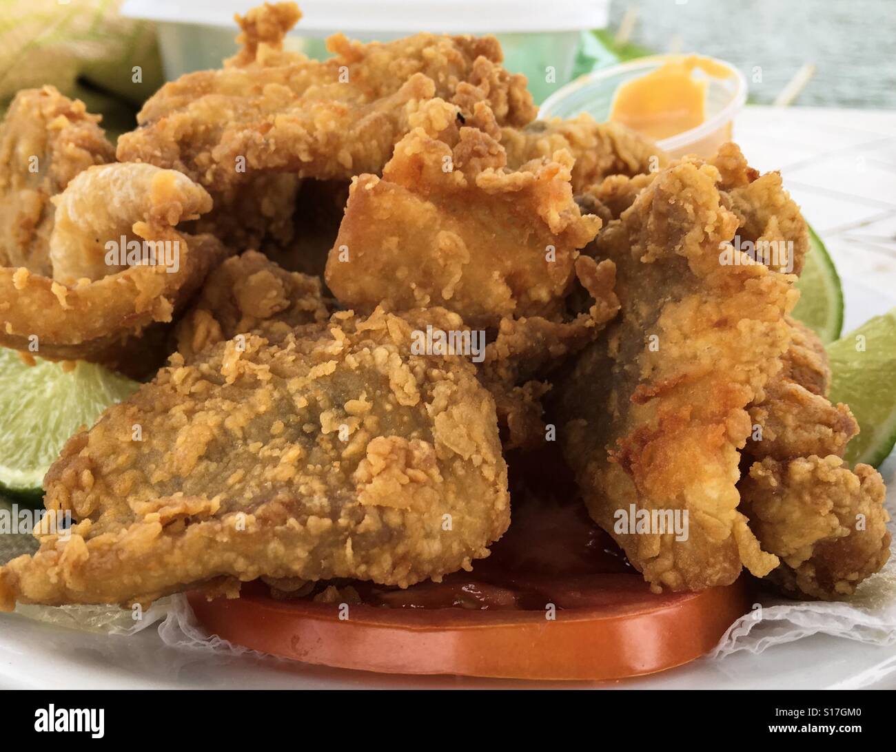 Fried fish, Brazil - Smartphone Captured Stock Image