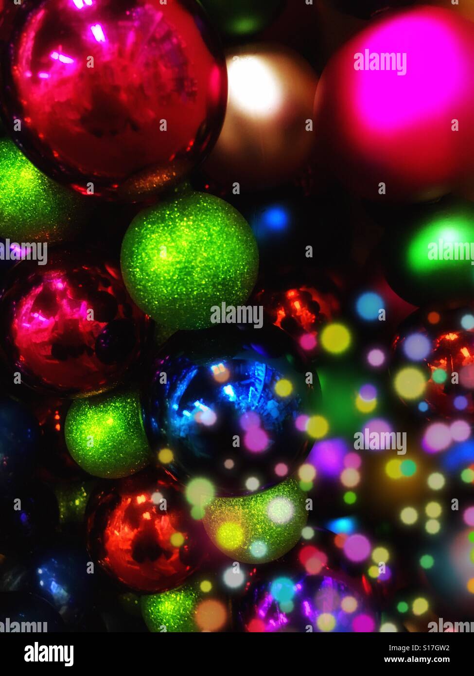 Christmas ornaments - Smartphone Captured Stock Image