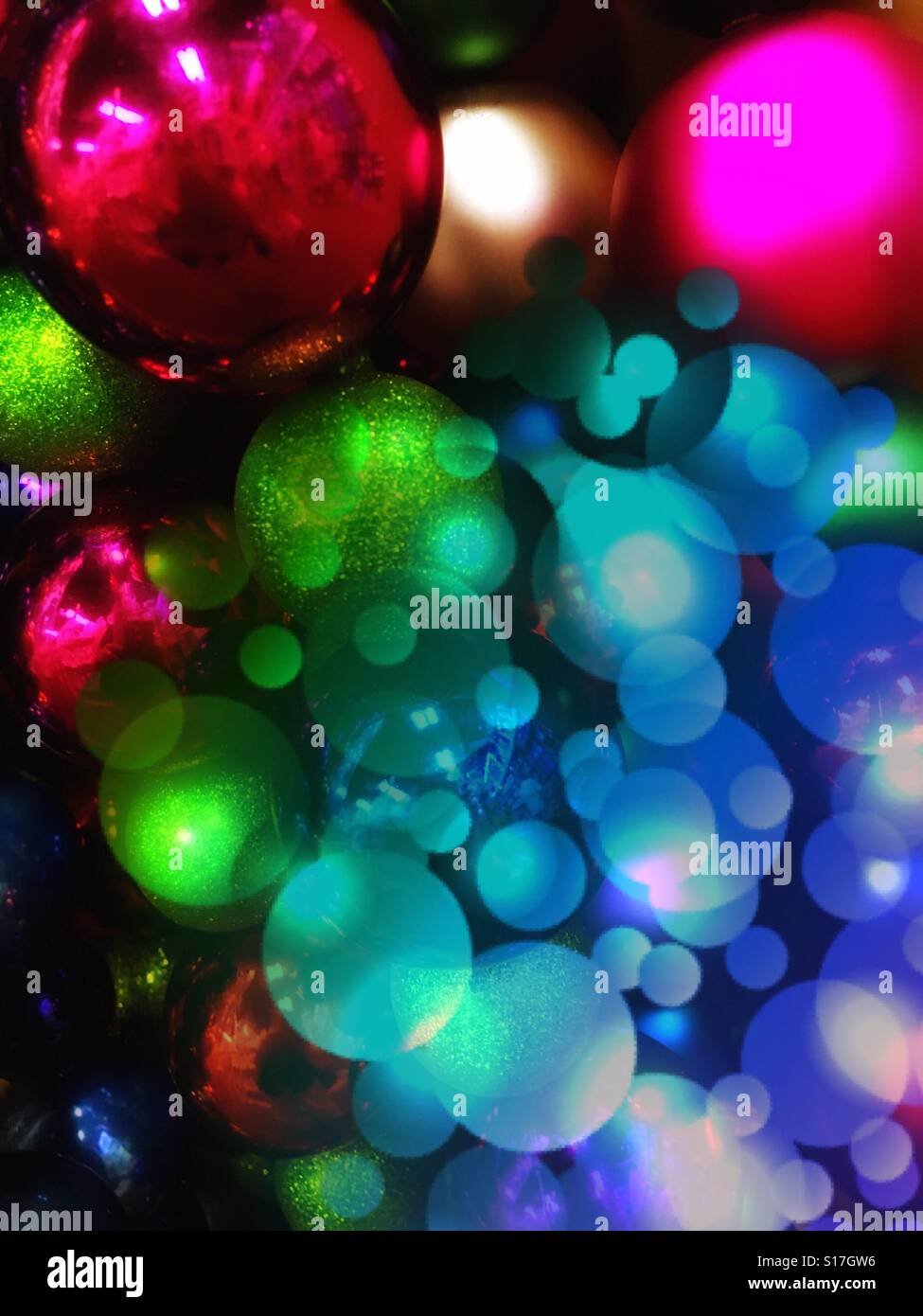 Christmas ornaments - Smartphone Captured Stock Image