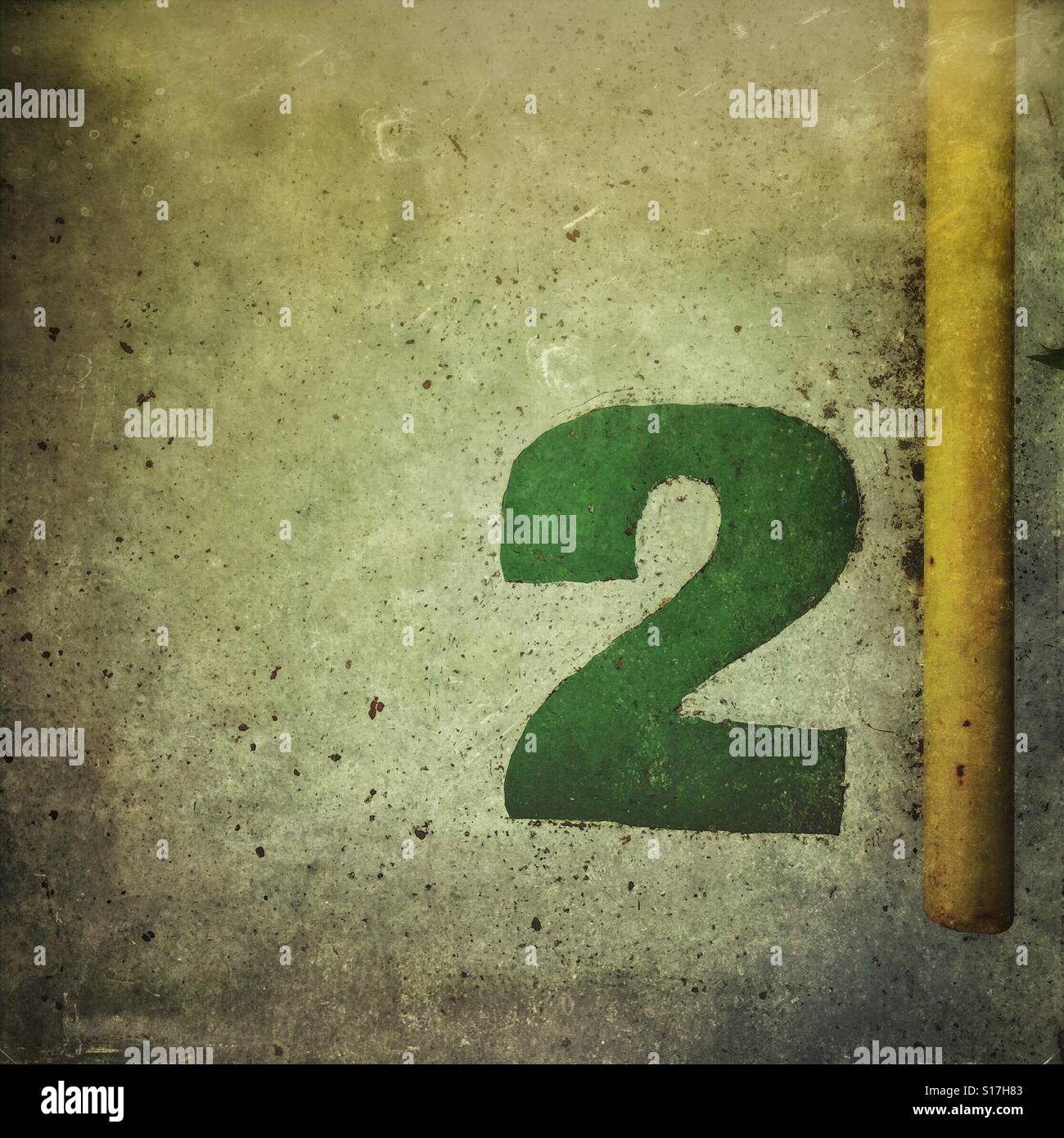 Number two - Smartphone Captured Stock Image