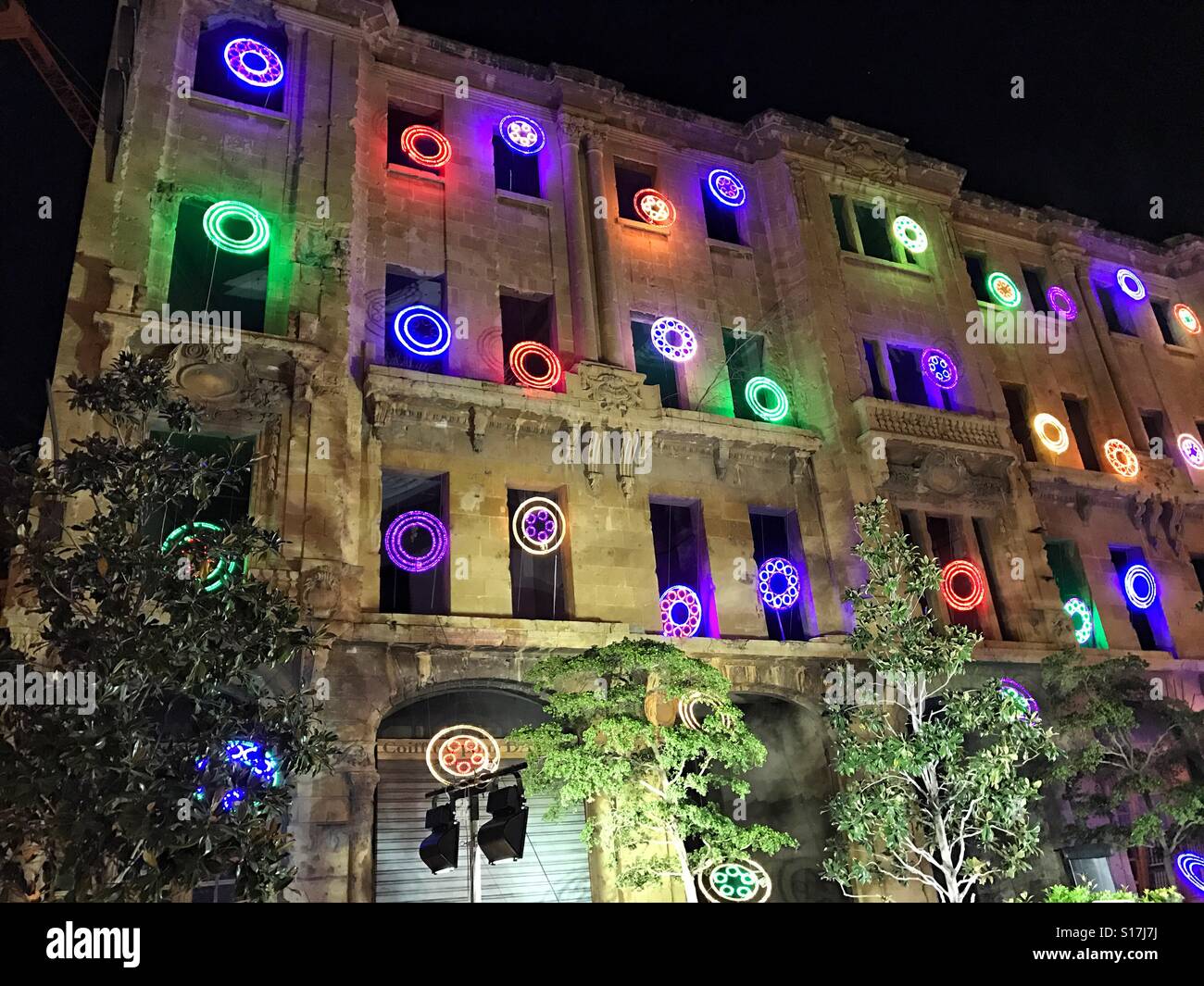 New year decoration Beirut Lebanon Stock Photo Alamy