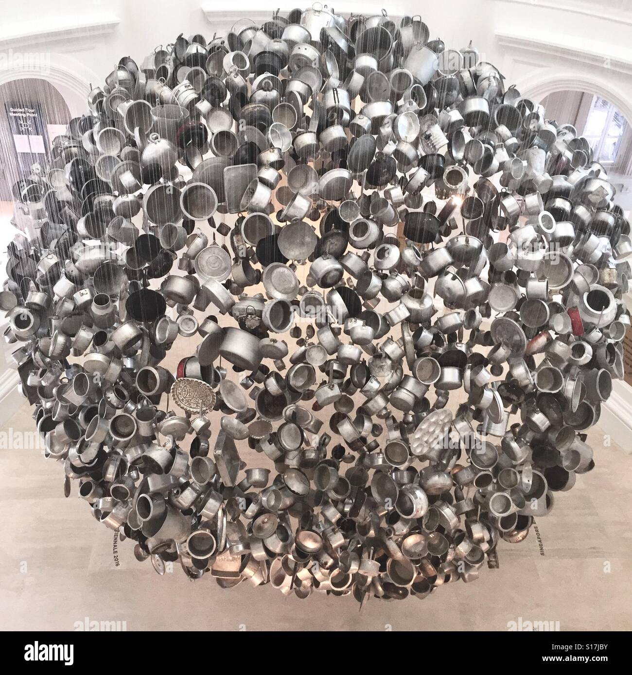 Visual art installation at the Singapore National Museum, Singapore Stock Photo
