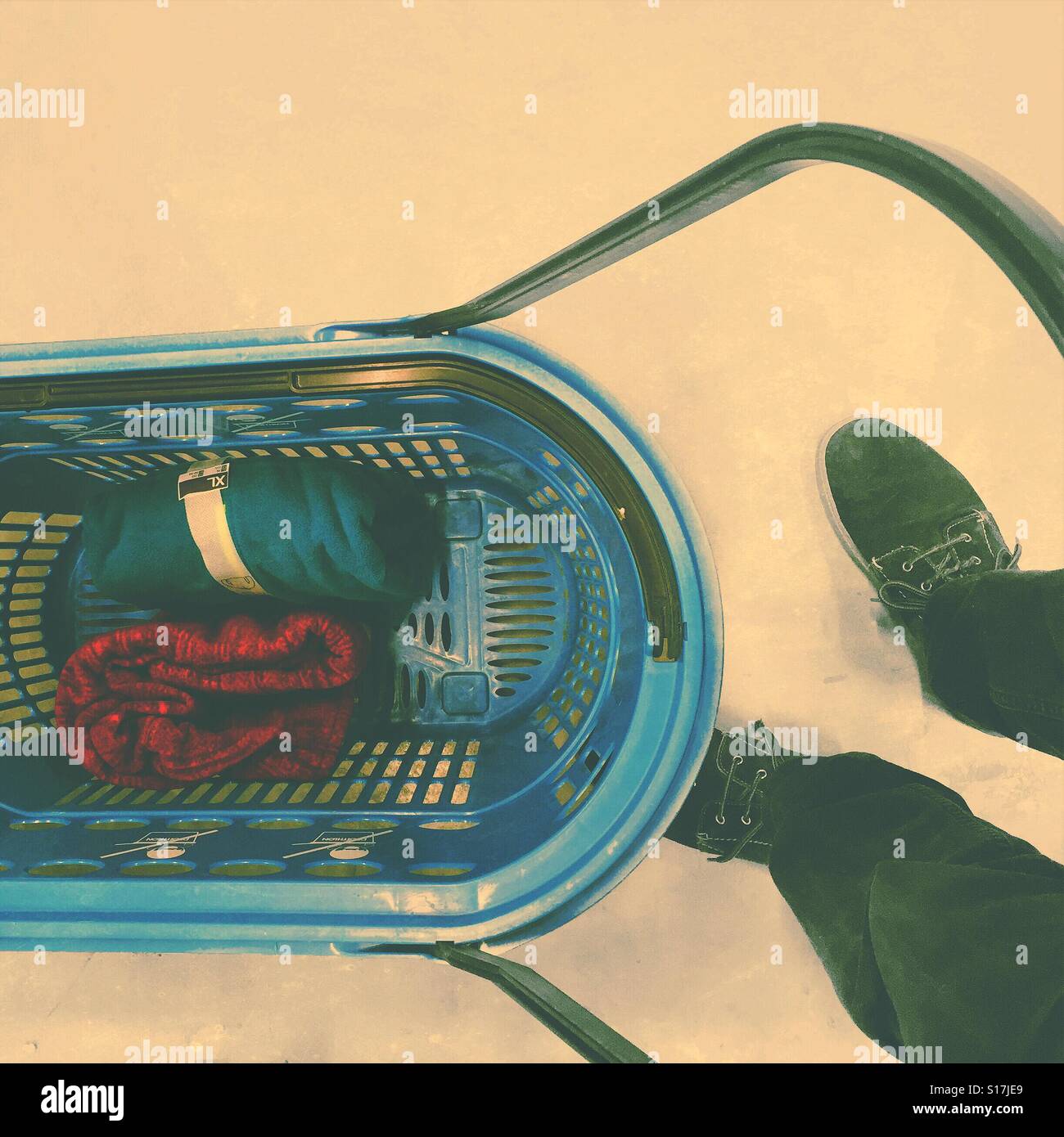 Shopping for outdoor gear - Smartphone Captured Stock Image