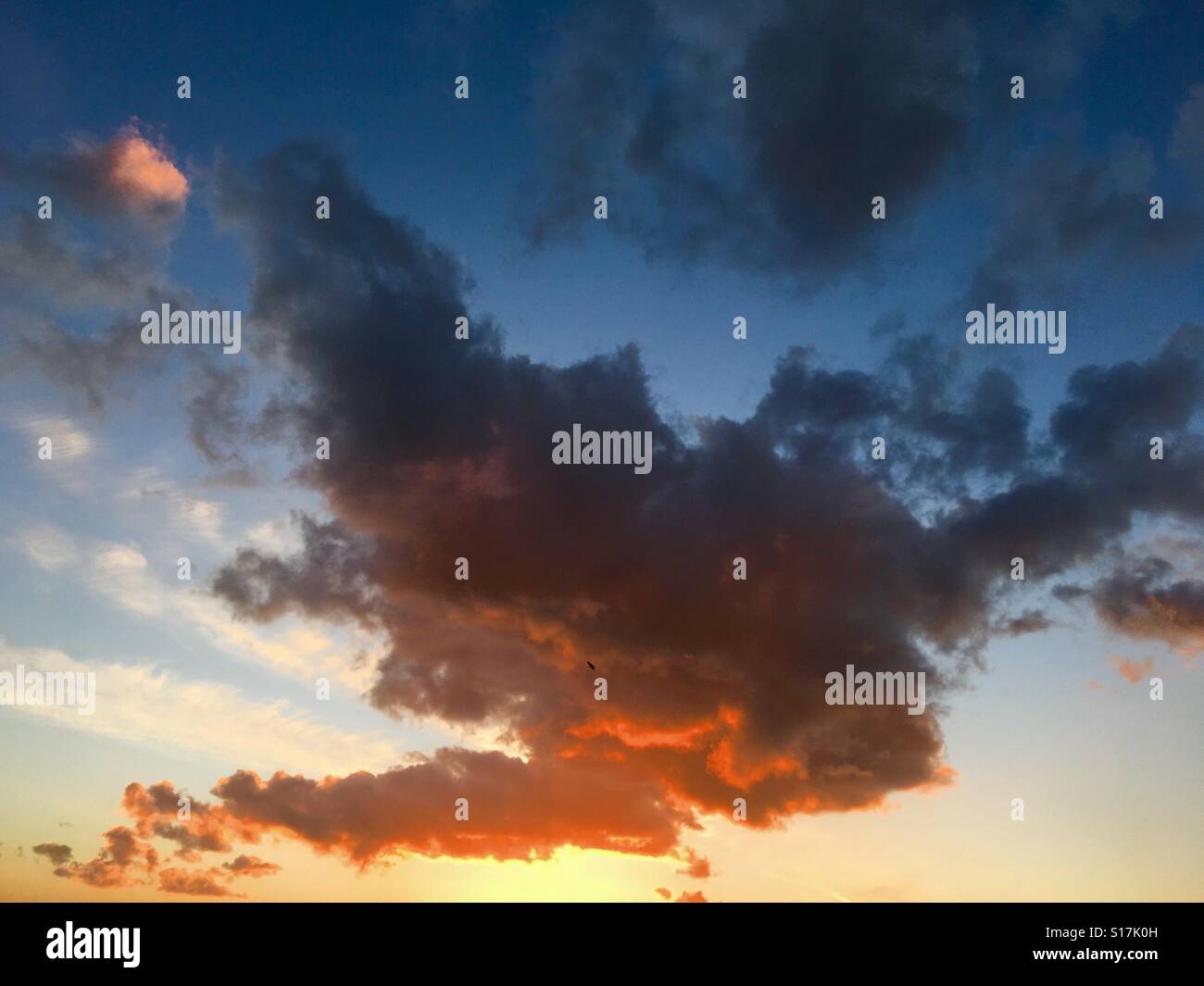 Clouds at sunset - Smartphone Captured Stock Image