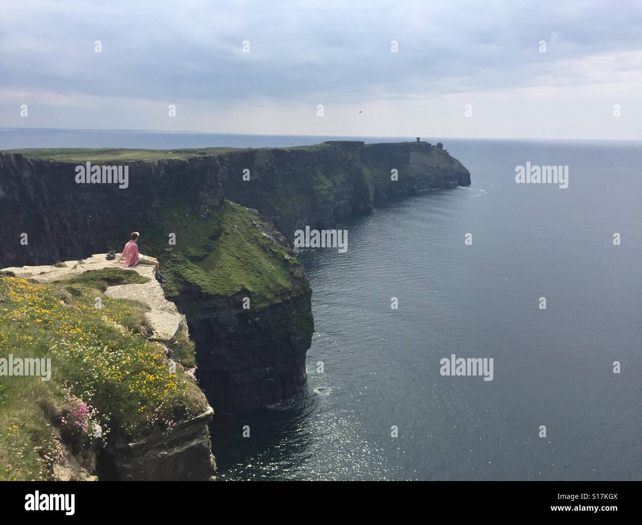 Irish cliffside Stock Photo