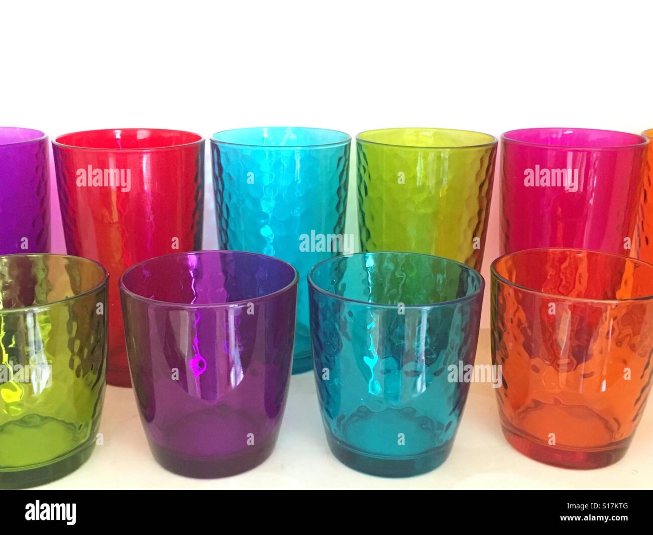 Colorful glassware - Smartphone Captured Stock Image