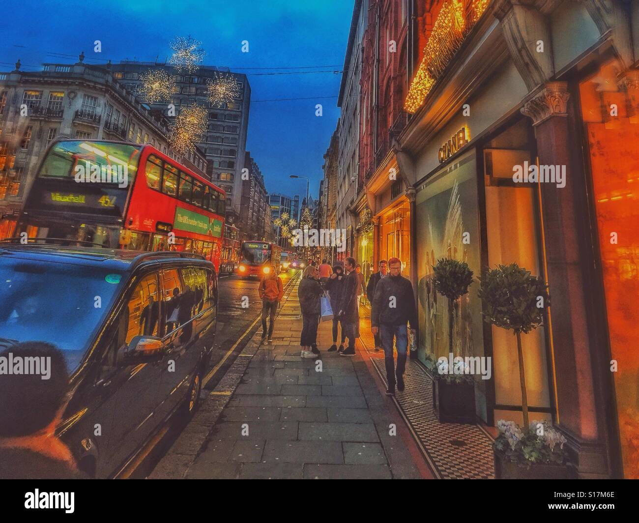 Sloane street London - Smartphone Captured Stock Image