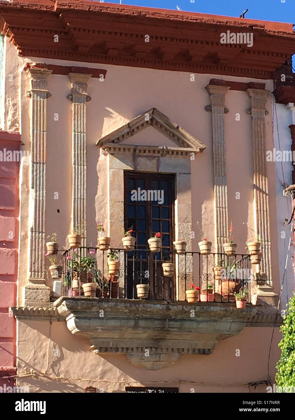 Balcony in Guanajuato, Mexico - Smartphone Captured Stock Image