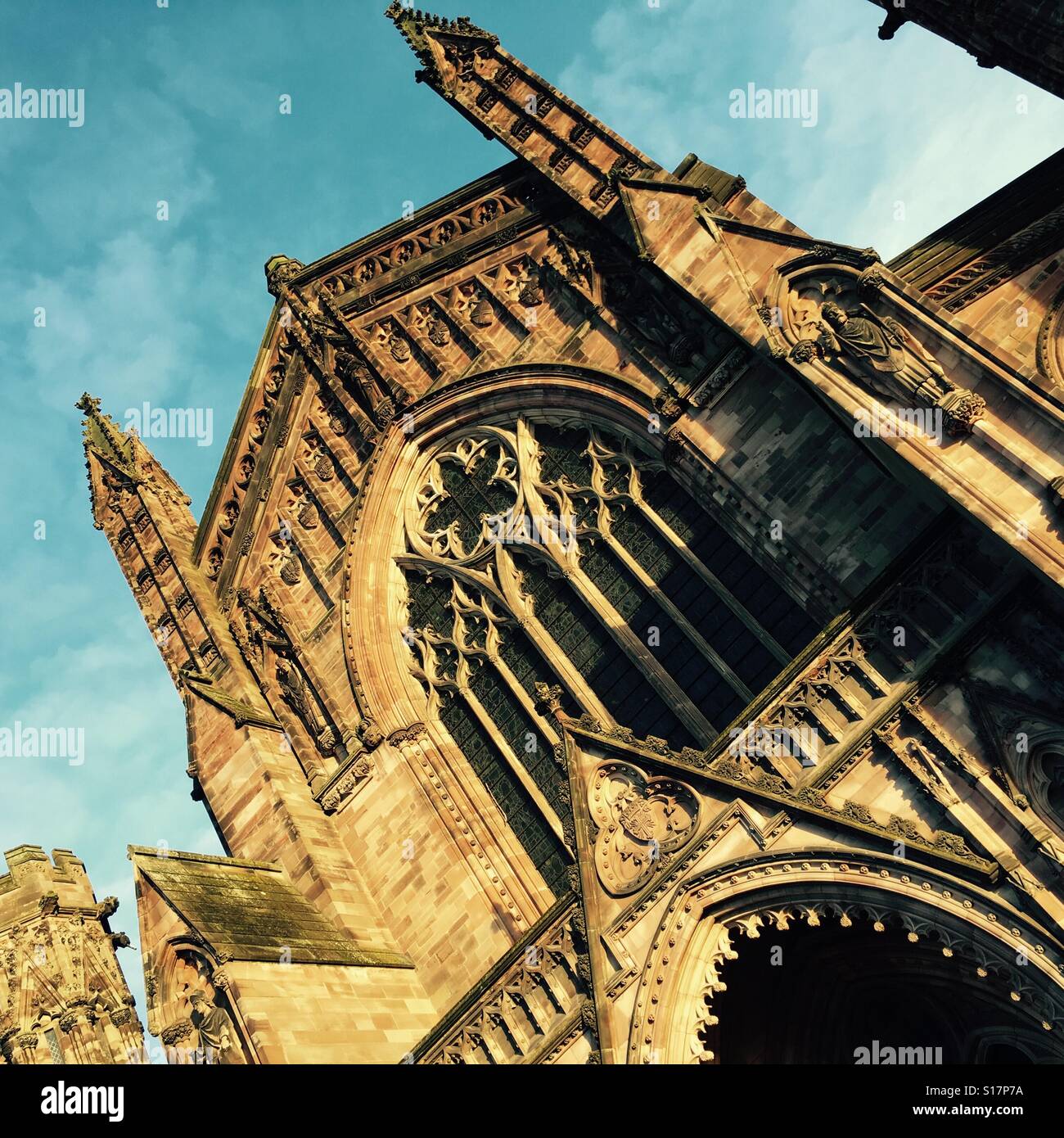 Hereford Cathedral Herefordshire UK - Smartphone Captured Stock Image