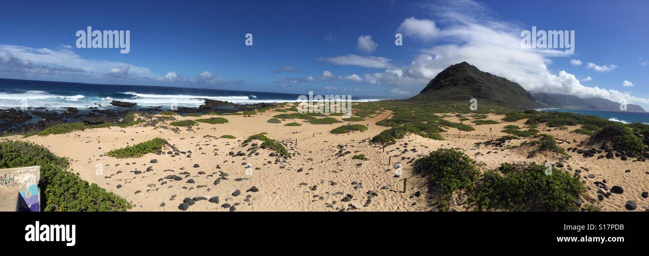 Kaena point, Oahu, Hawaii - Smartphone Captured Stock Image