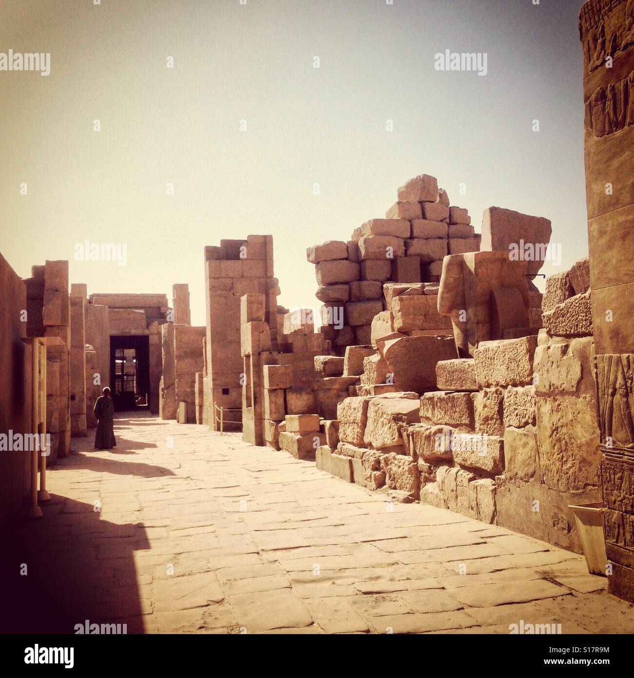 The ruins of Karnak, Luxor, Egypt - Smartphone Captured Stock Image