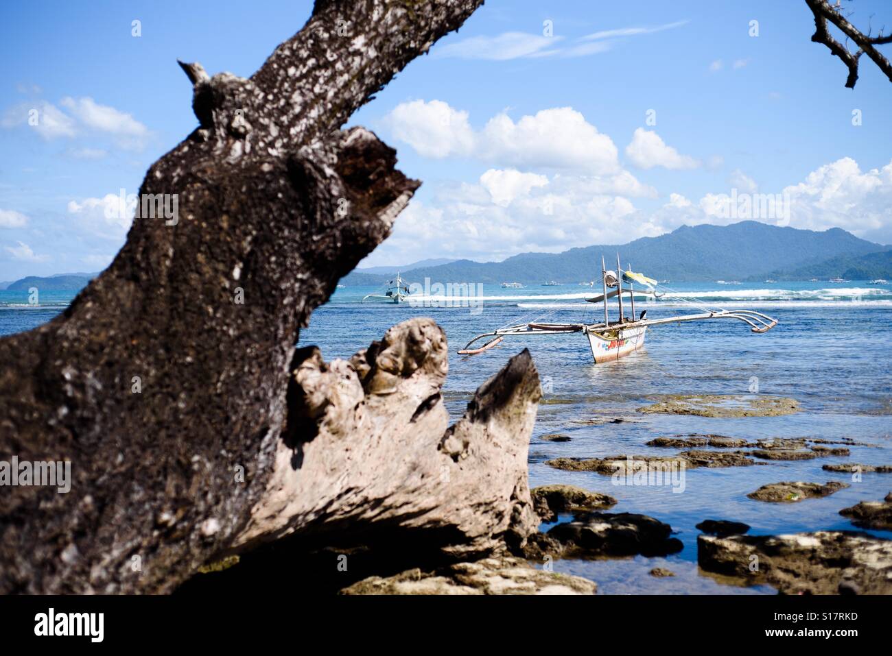 Shore of Puerto Princesa, Palawan, Philippines Stock Photo
