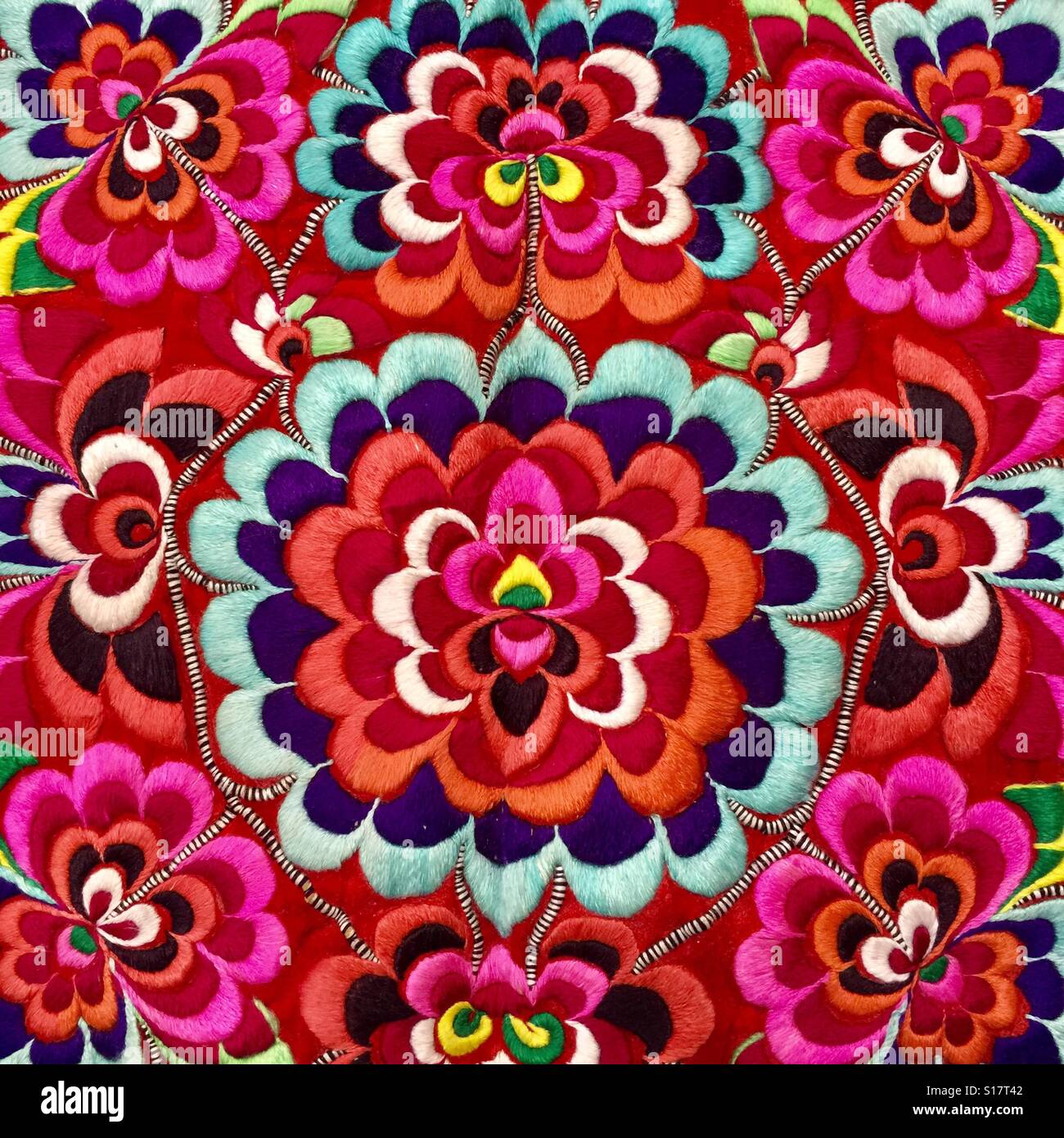 Traditional Chinese Embroidery Designs, China Stock Photo