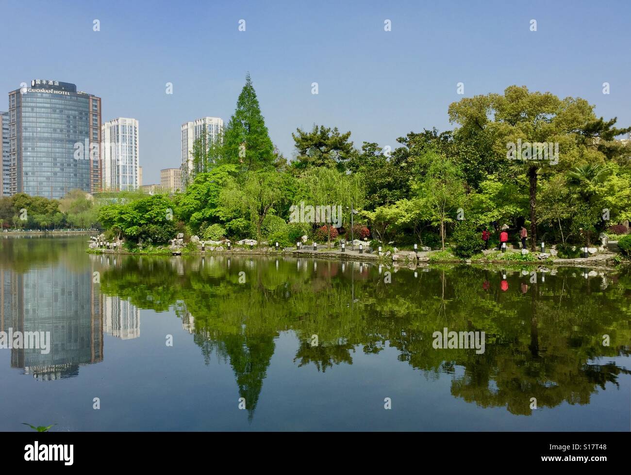 Early spring in Chang Feng Scenic Park Shanghai, China Stock Photo - Alamy