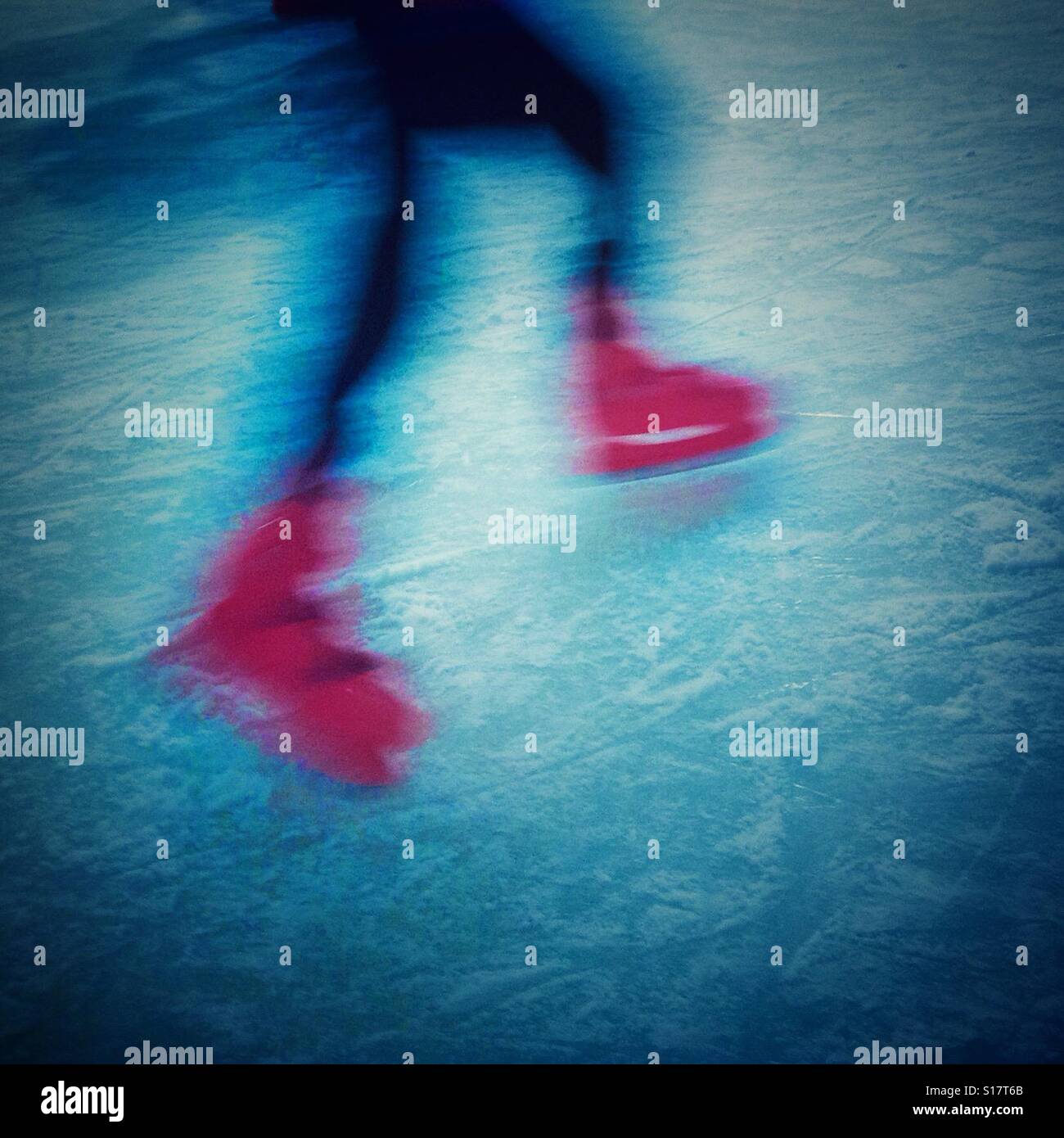 Ice skating - Smartphone Captured Stock Image