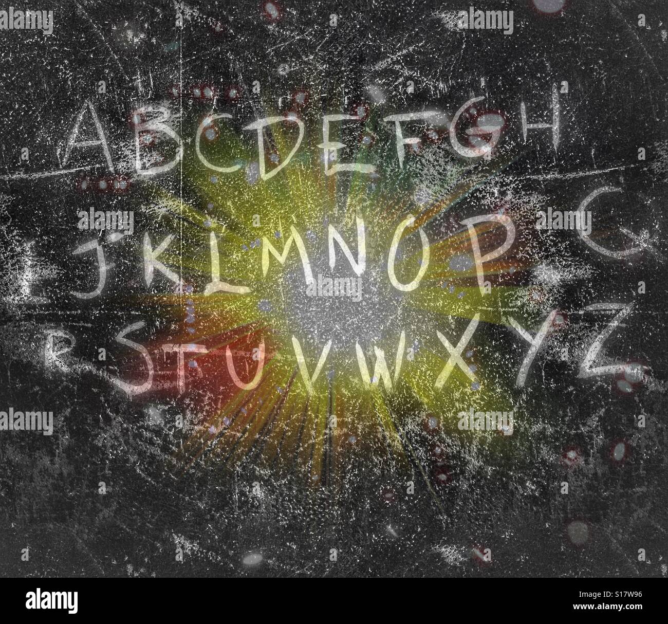 Colorful alphabet - Smartphone Captured Stock Image