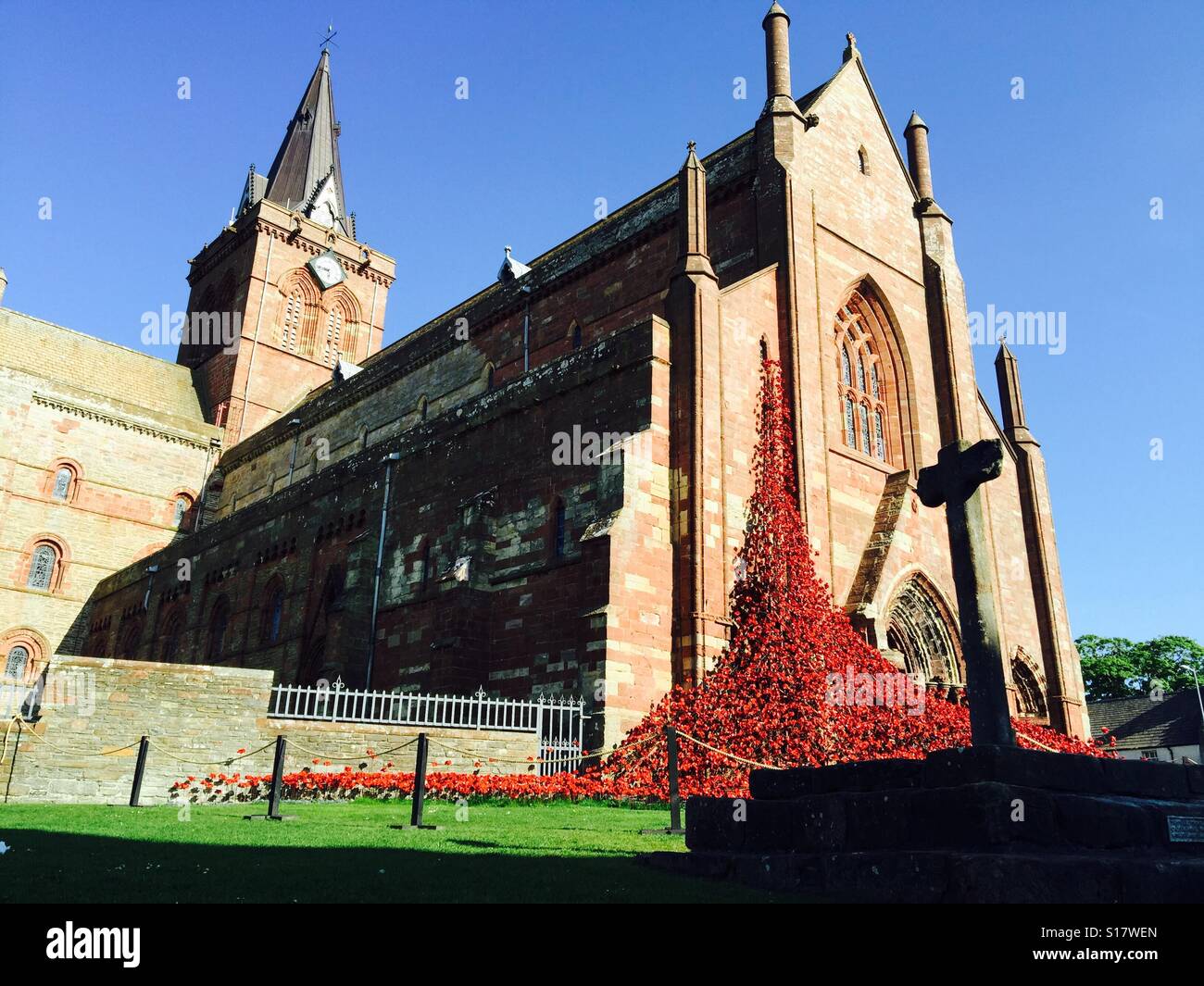 Cathedral, Kirkwall, Orkney, remembrance day UK Stock Photo