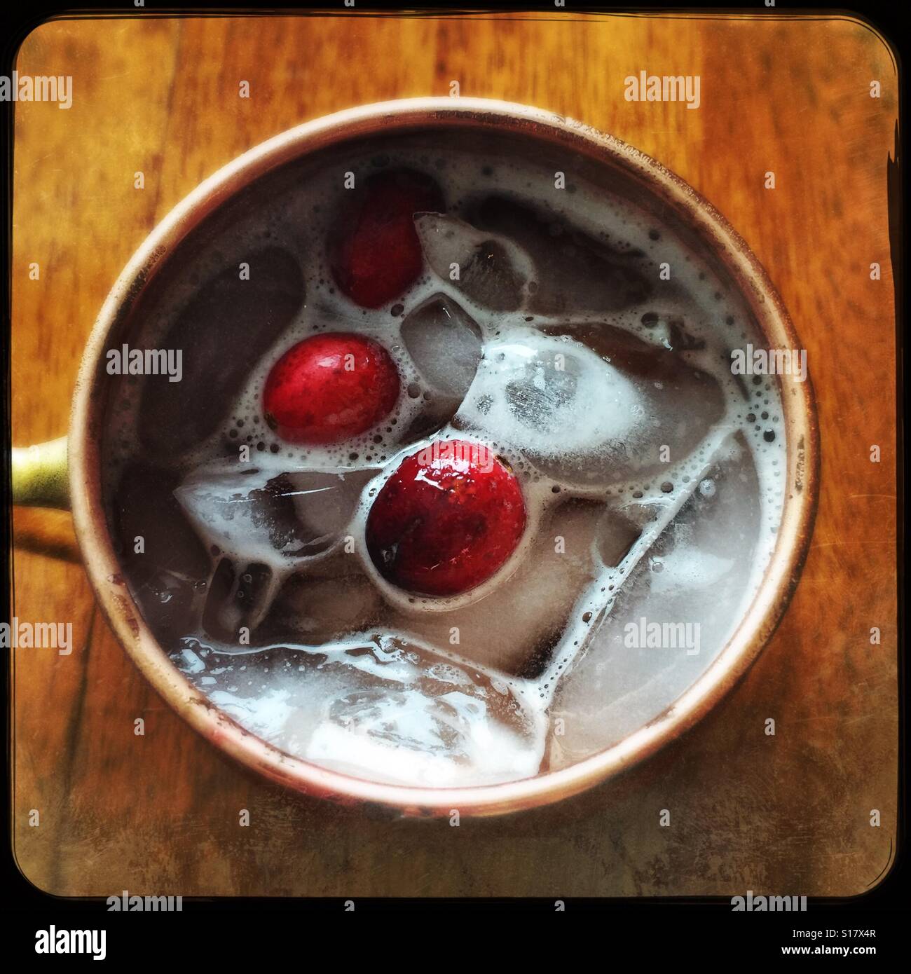 Special Holiday drink - Smartphone Captured Stock Image