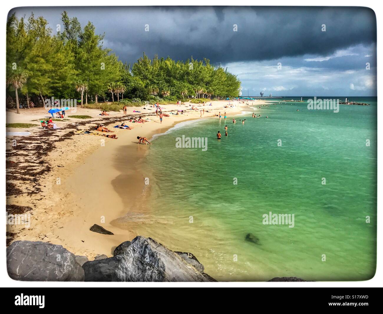 Beach in Key West, Florida - Smartphone Captured Stock Image