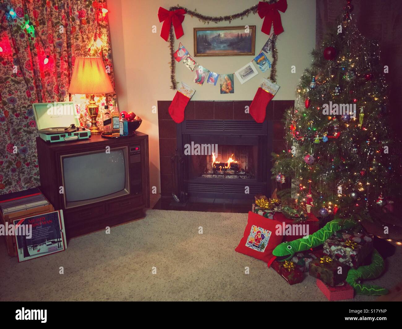 Vintage decor for Christmas holidays Stock Photo