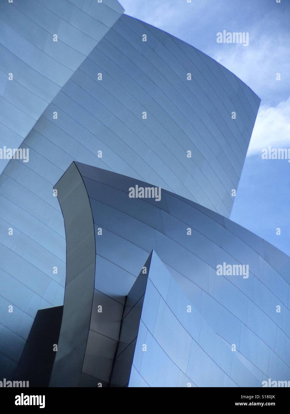 Disney Concert Hall, designed by Frank Gehry, Los Angeles - Smartphone Captured Stock Image