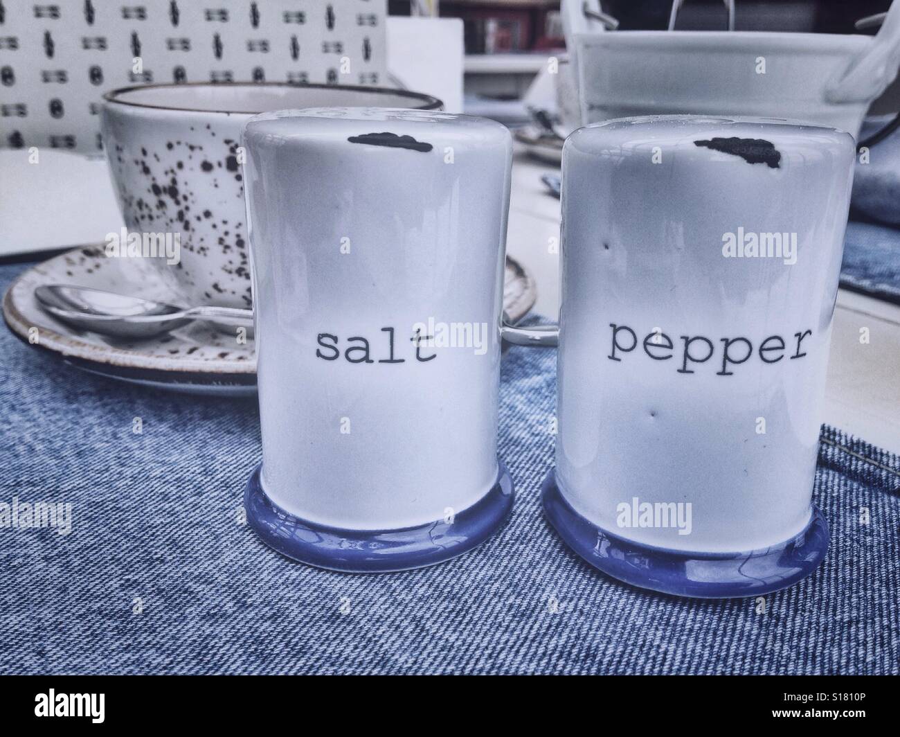 Salt and pepper shakers Stock Photo Alamy