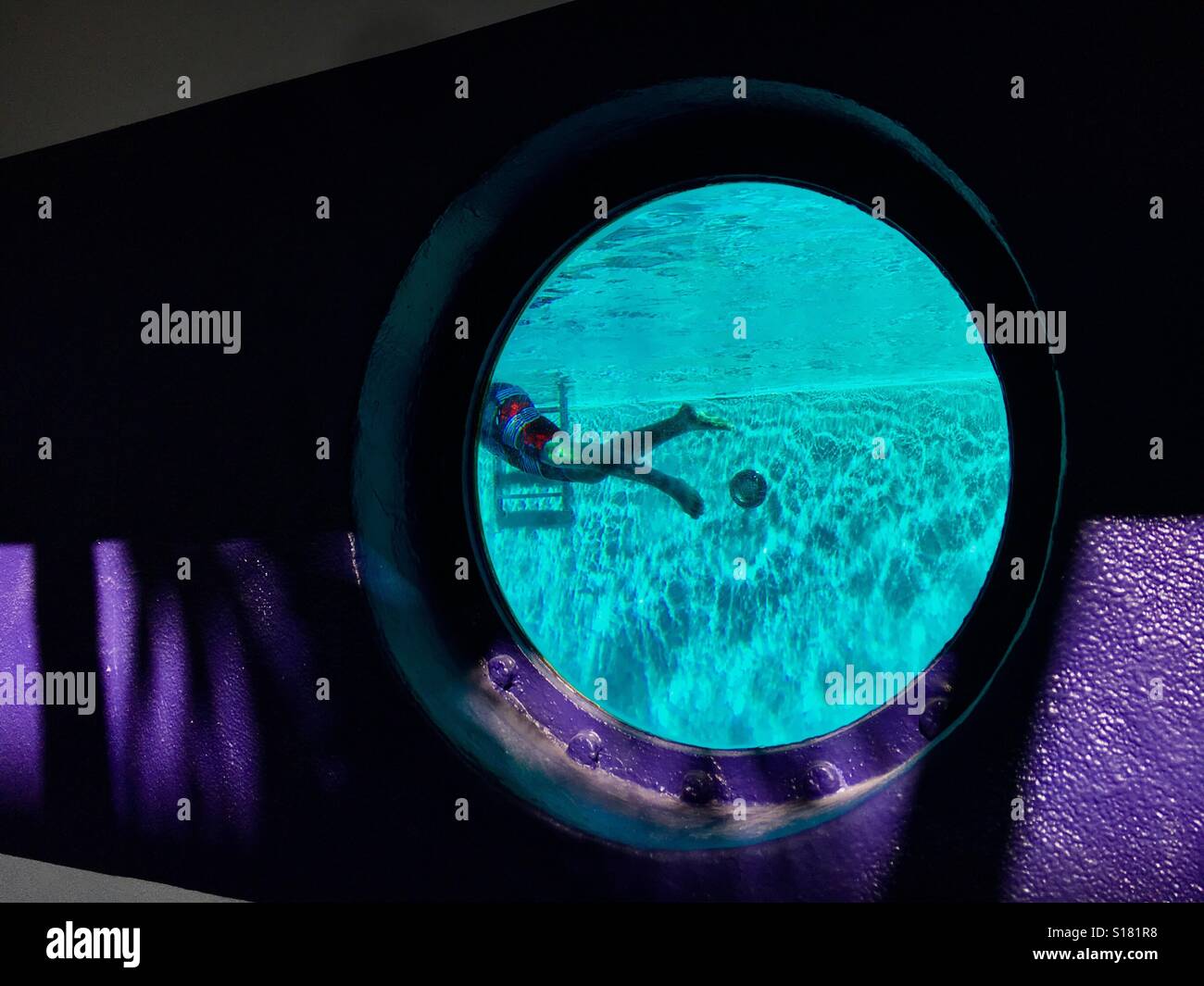 Underwater swimmer - Smartphone Captured Stock Image