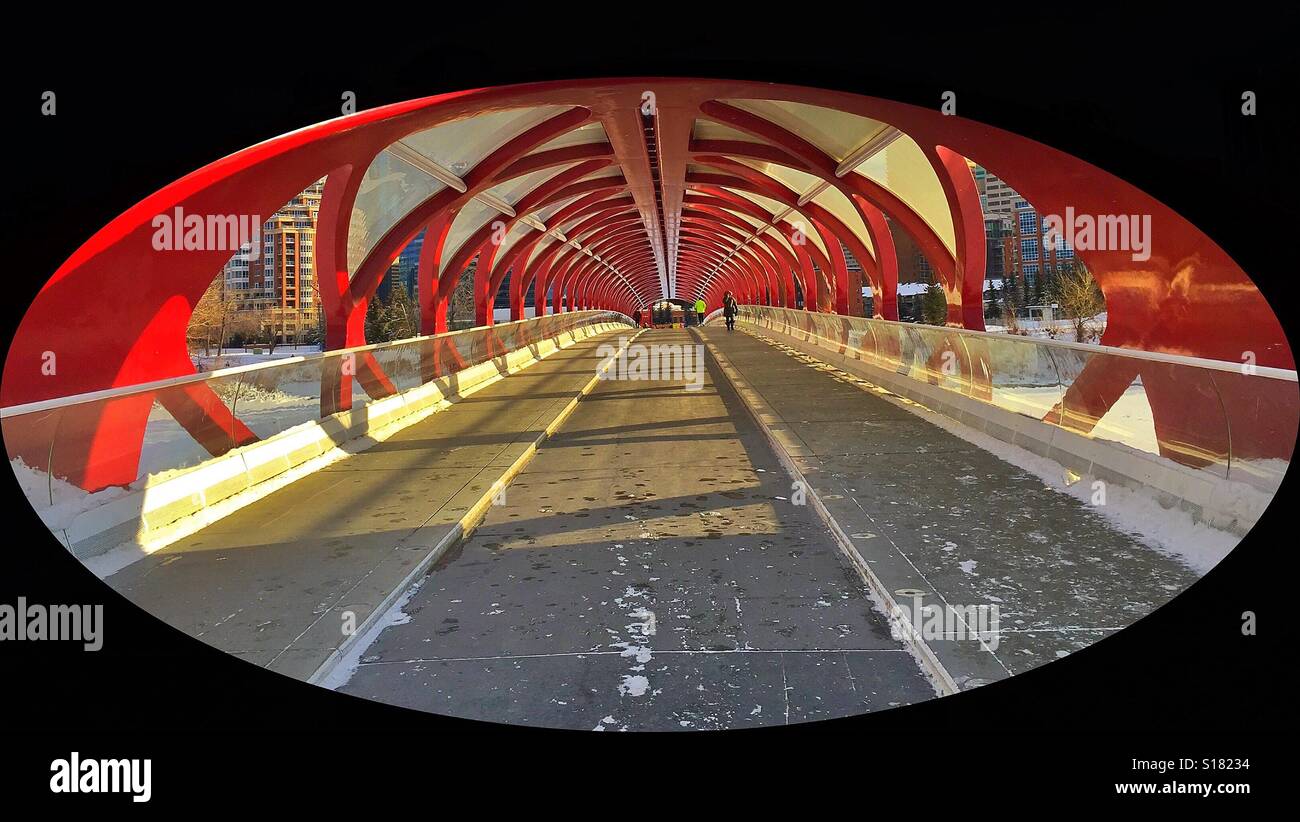 Pedestrian footbridge - Smartphone Captured Stock Image