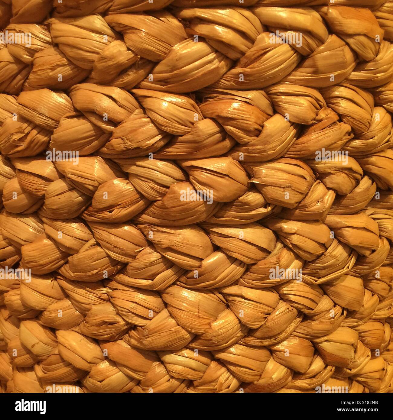 A woven basket pattern Stock Photo