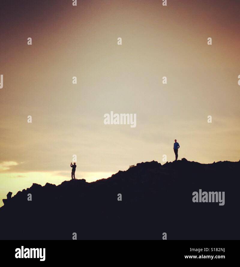 On a cliff top! Stock Photo Alamy