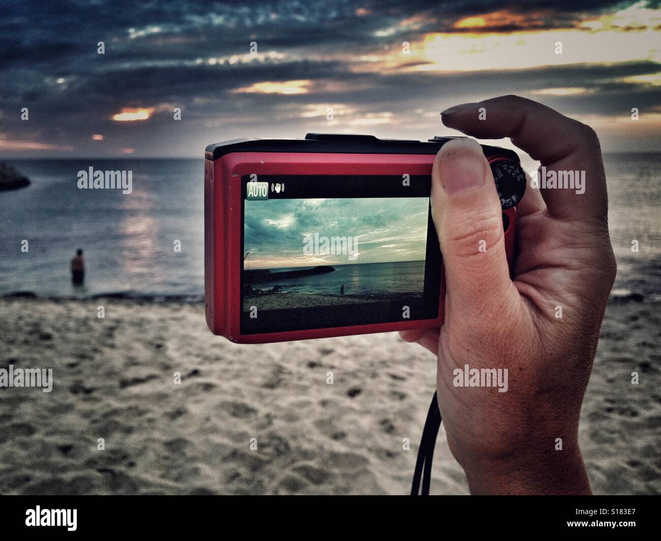Back of a camera - Smartphone Captured Stock Image