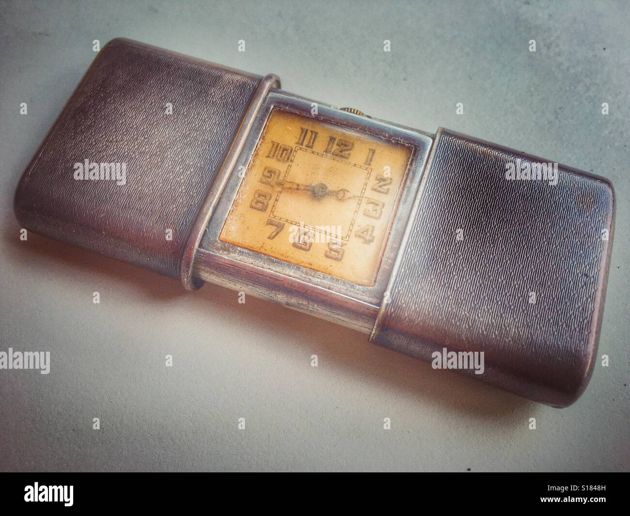 Vintage pocket watch - Smartphone Captured Stock Image