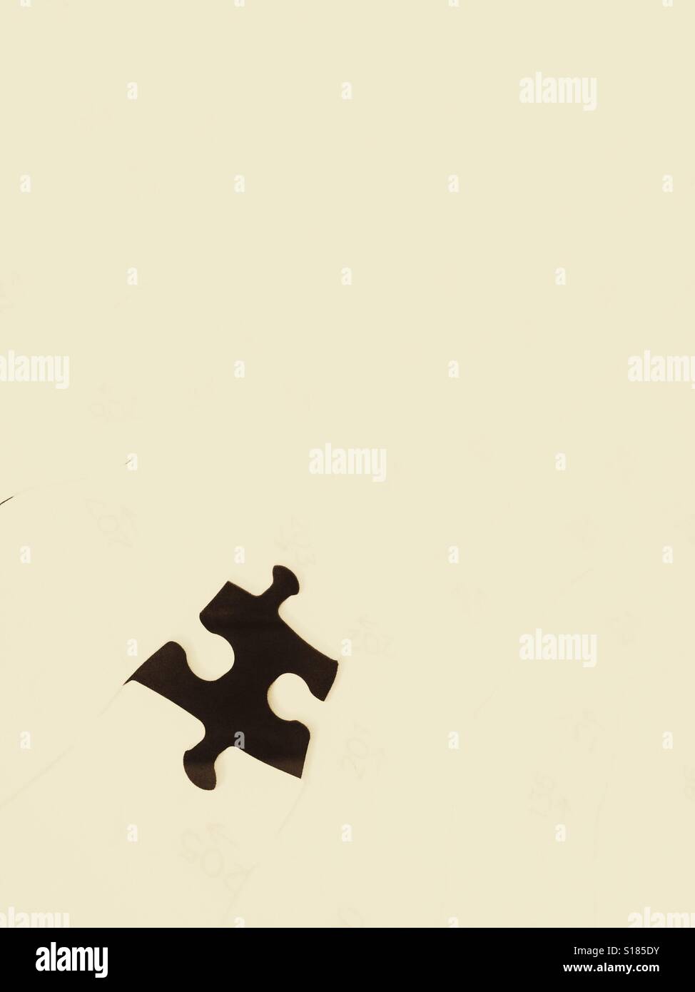 The last piece of a jigsaw - Smartphone Captured Stock Image