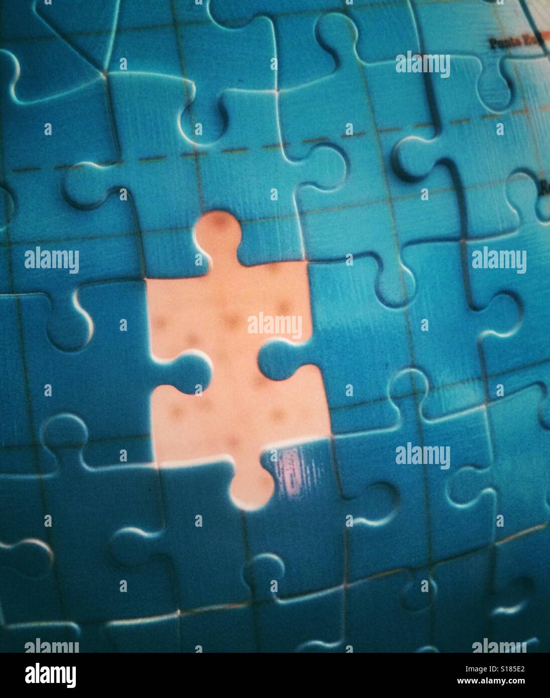 A missing piece of a jigsaw - Smartphone Captured Stock Image