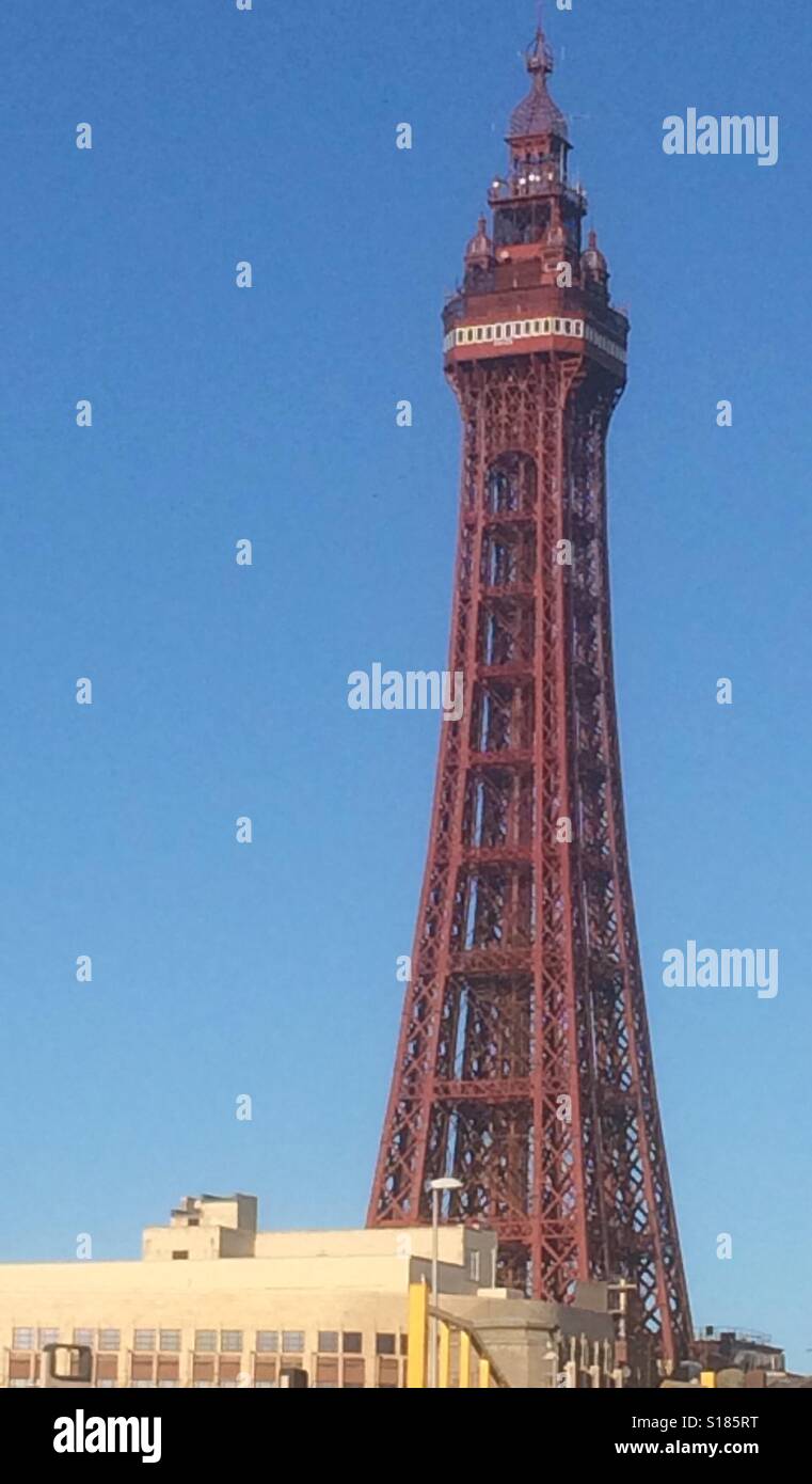 Blackpool Tower in New Year 2017 Stock Photo