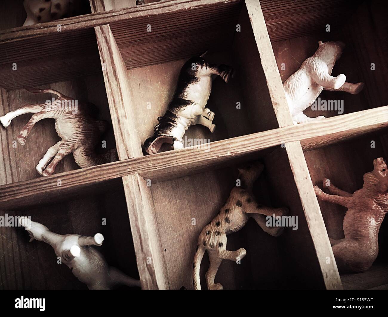 Plastic toy animals hi-res stock photography and images - Alamy